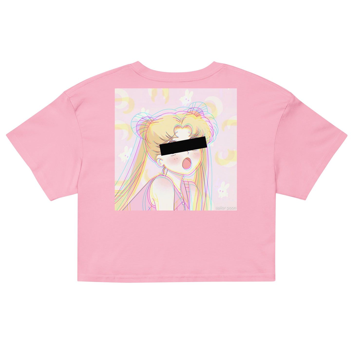 millennial crop / blush / lisa frank