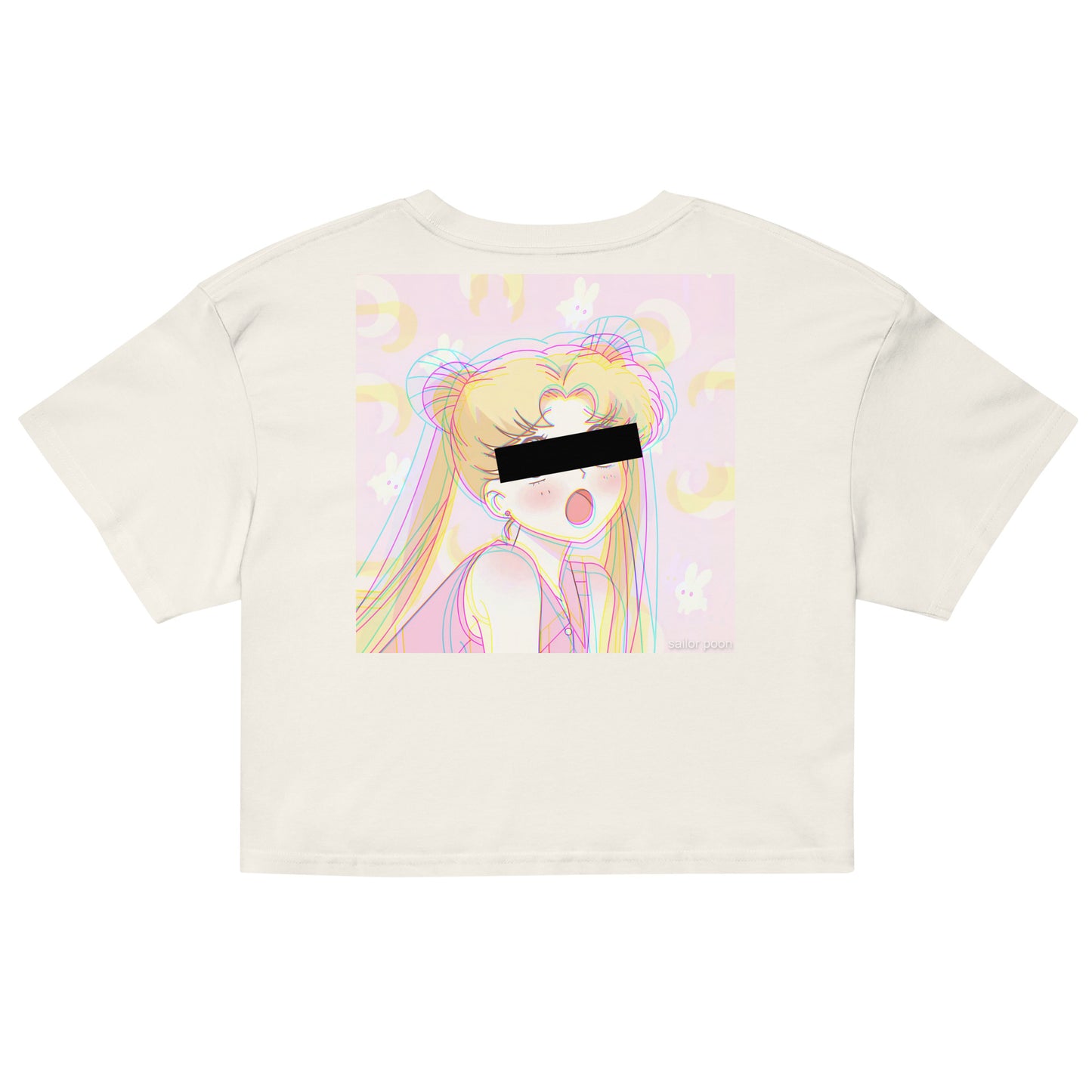 millennial crop / blush / lisa frank